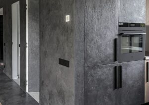 trijų dekoratyvinių apdailų – VIK, BRONX ir Logan – harmonija