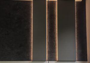 trijų dekoratyvinių apdailų – VIK, BRONX ir Logan – harmonija