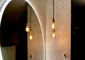 Dekoratyvinis tinkavimas vonioje. Dekoras BRONX